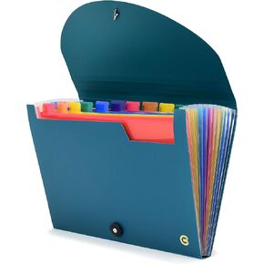 CNK File Folders Organizer with 13 Pockets Accordion Expanding Folder For Documents Receipt Document Paper Pocket Filing Products Accordian Important expandable holder files alphabetical Labels Letter