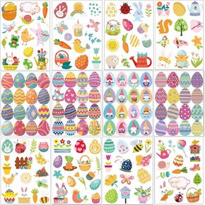 220+PCS Easter Stickers, Easter Stickers for Kids Teens Adults, Cute Bunny Egg Easter Stickers for Water Bottle Toys Laptop Scrapbooking in Kuwait