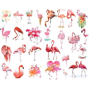 Red Love Flamingo Aesthetic Diary Travel Journal Paper Stickers Scrapbooking Stationery School Office Art Supplies