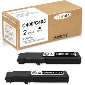 VersaLink C405 C400 Black Extra High Capacity Toner Cartridge (21,600 Pages) Replacement for Xerox 106R03524 VersaLink C400 C405 Printer Toner, 2 Pack