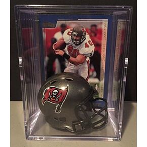 Tampa Bay Buccaneers NFL Helmet Shadowbox w/Mike Alstott card