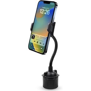Cup Holder Phone Mount for Car - Cup Holder Phone Holder with Adjustable Gooseneck - Universal Phone Cup Holder for Car Stable & Durable Compatible with All Phones