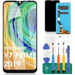 Screen Replacement for Huawei Y7 2019 Dub-LX2 Dub-LX3 /Y7 Prime 2019 Dub-LX1 Mobile Phone LCD Display Touch Digitizer Assembly Glass Repair with Tools(Color: Black)