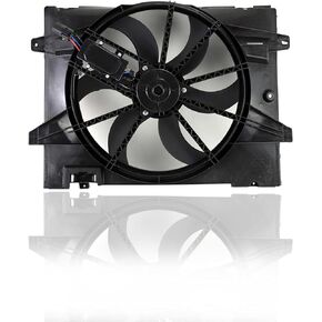 Dual Radiator and Condenser Fan Assembly - Pacific Best Inc. Compatible/Replacement for FO3115157 06-11 Ford Crown Victoria Mercury Grand Marquis Marauder Lincoln Town Car - With Controller