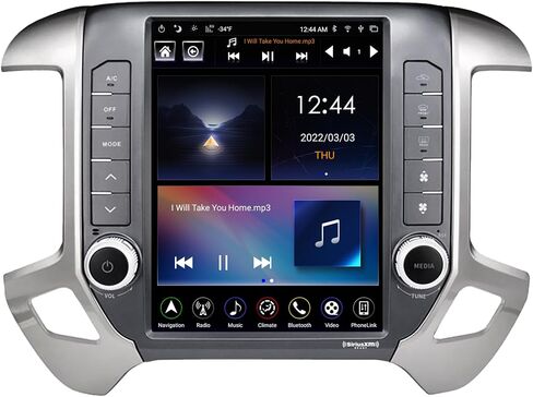 LINKSWELL GEN5 Radio Replacement for Silverado and Sierra 2014 to 2019 Android 9 T-Style Car Stereo 4+64GB Navigation 12.1 Inch Screen Head Unit Multimedia Player with Wireless CarPlay/HDMI in Kuwait
