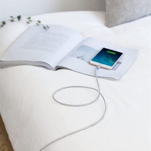 كابل شاحن iPhone USB C إلى Lightning معتمد من MFi من Sharllen، 5 حزم 3 أقدام/6 أقدام/10 أقدام، توصيل سريع للطاقة، مزامنة بيانات من النايلون المضفر من النوع C إلى سلك iPhone متوافق مع iPhone 12/11/XS/XR/X/8/iOS فضي in Kuwait