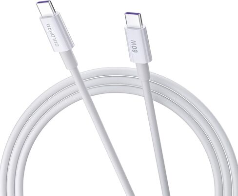 كابل شحن سريع 60 وات USB C إلى C سلك شاحن سريع عالي الطاقة متوافق مع 15 سلسلة iPhone، كابل 4FT للشحن اليومي للمكتب المنزلي in Kuwait