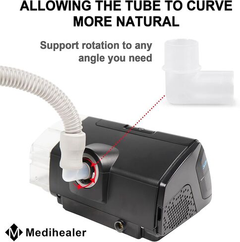 5 عبوات من كوع الأنابيب لـ AirSense10، كوع أنبوبي بديل 37394 لسلسلة RSM 10. لوازم ذات قيمة رائعة من Medihealer. in Kuwait