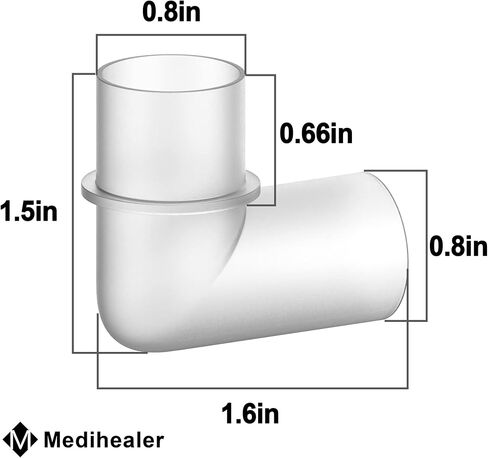 5 عبوات من كوع الأنابيب لـ AirSense10، كوع أنبوبي بديل 37394 لسلسلة RSM 10. لوازم ذات قيمة رائعة من Medihealer. in Kuwait