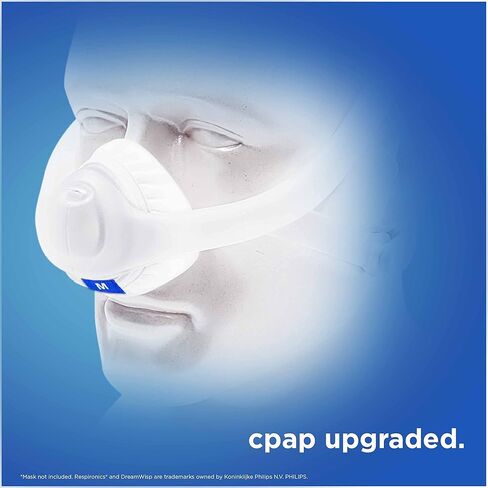 بطانات قناع CPAP من resplabs - بطانات النوم لأقنعة CPAP الأنفية، بطانة نمط DreamWisp، متوسطة - 4 عبوات in Kuwait