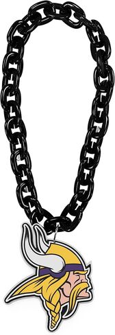 aminco Minnesota Vikings Viking Head Logo NFL Fan Chain, Black in Saudi Arabia