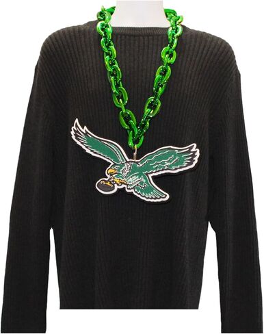 aminco Philadelphia Eagles Throwback Logo NFL Fan Chain, Green in Saudi Arabia