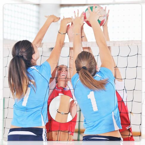 Nosiny 100 Pcs Volleyball Bracelets for Girls Adjustable Volleyball Charm Bracelet for Teen Girls Gift Volleyball Party Favor Gifts for Teen Girl Women Female Sport Team Players in Saudi Arabia