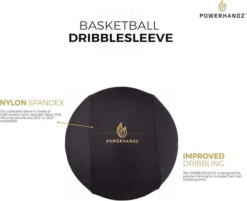 POWERHANDZ Basketball DRIBBLESLEEVE - غلاف كرة السلة قابل للإزالة ومضاد للقبضة لتحسين التحكم في الكرة والمراوغة in Saudi Arabia