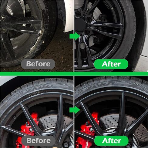 NADAMOO Black Wheel Touch Up Paint for Cars, Automotive Rim Scratch Repair Paint Kit with Brush, 60ml / 2 oz, Semi-gloss in Kuwait