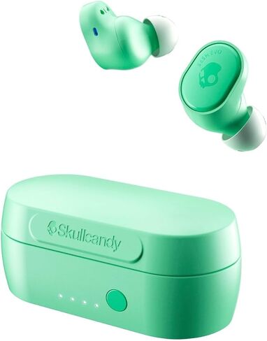 Skullcandy Sesh Evo True Wireless Earbuds - Bluetooth in-Ear Headphones with Charging Plug (Pure Mint) in Saudi Arabia