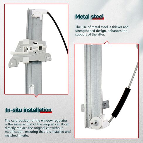 FINDAUTO Power Window Regulator Rear Left Driver Side fit for 2004-2012 for Mitsubishi Galant 748-584 Window Regulator and Motor Assembly with Motor in Kuwait