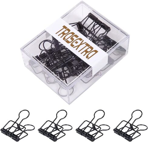 Binder, Stainless Steel Binder, Various Sizes Office Binder, Binder Clips,Binder Clip,mediumcute Binder, School Personal File organizing Sorting Professional Work(Medium-Sized, Rose Gold) in Saudi Arabia