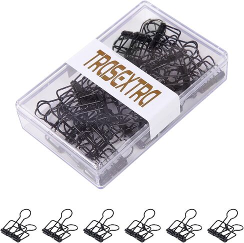Binder, Stainless Steel Binder, Various Sizes Office Binder, Binder Clips,Binder Clip,mediumcute Binder, School Personal File organizing Sorting Professional Work(Medium-Sized, Rose Gold) in Saudi Arabia