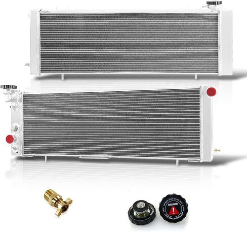 مشعاع Pro 3 Row Core من الألومنيوم KKS1193 + مروحة 3 × 9 بوصة مع كفن + مجموعة أسلاك ترموستات/مرحل لـ 1984-2001 85 86 87 88 89 90 91 92 93 94 95 96 97 98 99 00 Jeep Cherokee XJ/Jeep Comanche in Saudi Arabia