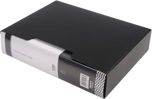 100-Pocket Protector Presentation Book, A4 Size, 200-Page Capacity Available for Report Sheets Artworks Music Sheet,Clippings (Sky Blue - 100) in Kuwait