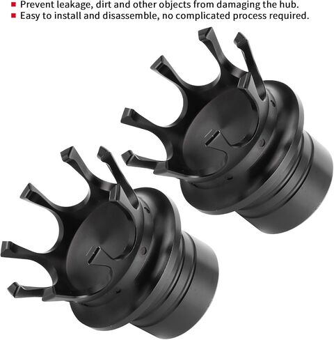 Aramox Front Axle Nut Covers Caps Kit, 5 Colors Front Axle Nut Cap Covers Distinctive Crown Styling CNC Aluminum Alloy for Motorbike Modification(Black) in Kuwait