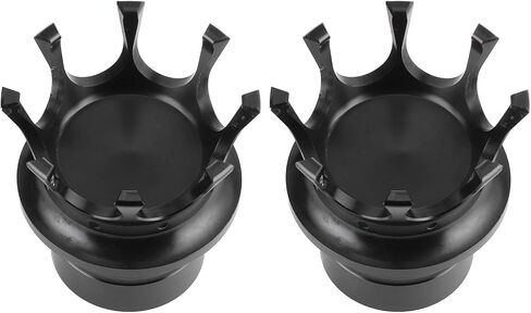 Aramox Front Axle Nut Covers Caps Kit, 5 Colors Front Axle Nut Cap Covers Distinctive Crown Styling CNC Aluminum Alloy for Motorbike Modification(Black) in Kuwait