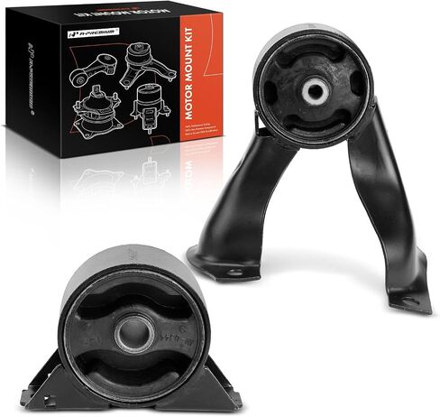 A-Premium Front and Rear Engine Motor Mount Kit Compatible with Mitsubishi Lancer 2004-2006, Outlander 2006, 2.4L, Automatic Transmission, 2-PC Set, Replace# MN100289, MR554541 in Saudi Arabia