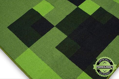 Minecraft Creeper Area Rug | Creeper Rug | 39-Inch Square Area Rug in Saudi Arabia