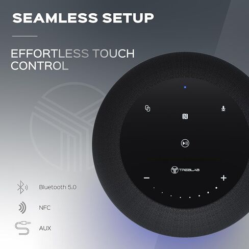 TREBLAB HD-360 Portable Bluetooth Speaker - Powerful 5-Driver System w/Subwoofer and 8 Bass Radiators, Loud 360° Surround Sound, 90W Stereo, 20H Playtime, IPX4 Waterproof Wireless Speakers (Renewed) in Saudi Arabia