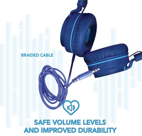 سماعات رأس سلكية للأطفال من TALK WORKS - سماعات رأس فوق الأذن للمنزل والمدرسة والألعاب - أغطية أذن مبطنة خفيفة الوزن ومحمولة وعصابة رأس قابلة للتعديل - تأتي بألوان ممتعة - مقاس واحد، وردي in Kuwait