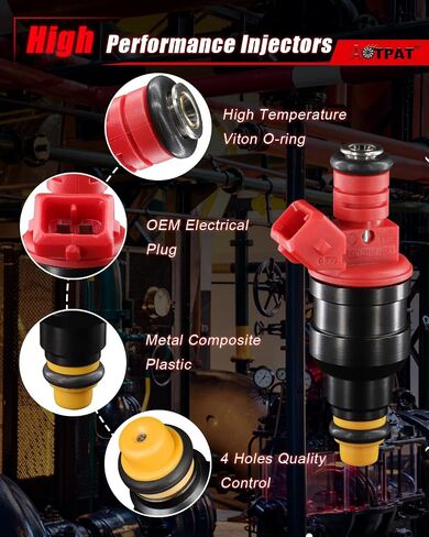 Fuel Injectors Fits for:-Ford Aerostar Explorer 4.0L 1996,Ranger/Explorer 4.0L 1993-1996,for:-Mazda Navajo B4000 4.0L 1993 1994 1995 1996 1997 OE# 0280150931, 822-12111(6PCS) in Saudi Arabia