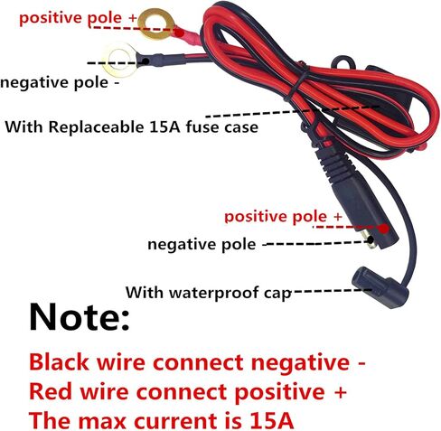 موصل SAE إلى مجموعة الأسلاك الطرفية الحلقية مع قابس SAE قطعتين in Kuwait