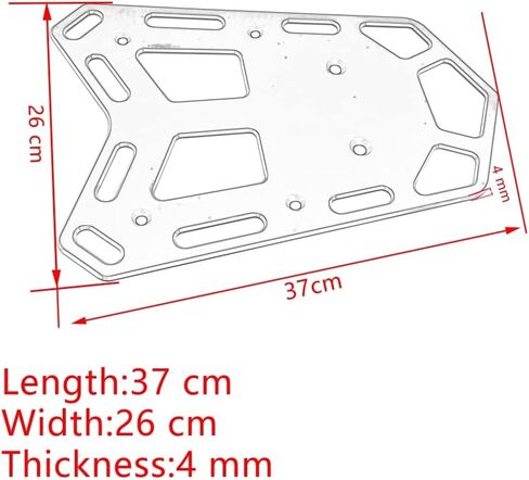 CNC Rear Seat Top Luggage Cargo Tail Rack Holder Compatible for CRF450L CRF450RL 2019-2022 (Black) in Saudi Arabia