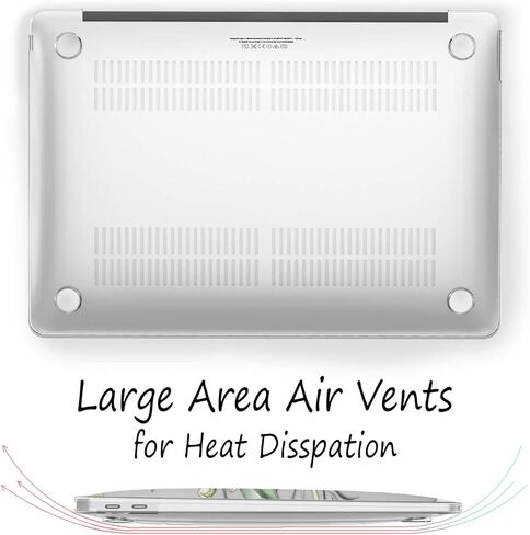 حافظة Feams صلبة لجهاز MacBook Pro 13 بوصة 2023 2022 2020-2016 تم إصدار رقم الموديل A2338 A2289 A2159 A2251 A1989 A1708 A1706 مع غطاء لوحة المفاتيح، مجردة in Kuwait