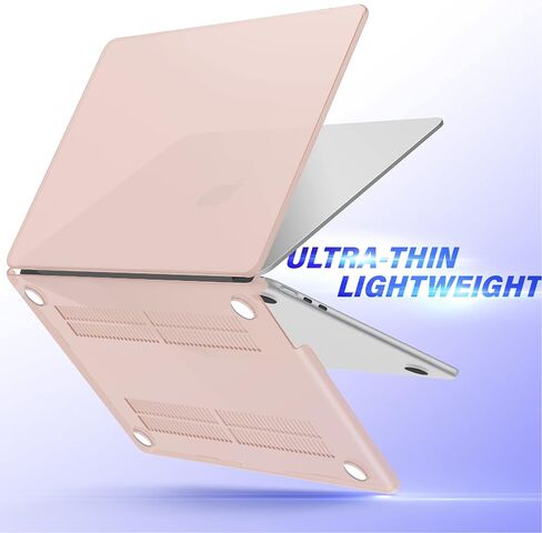 IBenzer متوافق مع حافظة M2 2024 2023 MacBook Air 15 بوصة A2941، حافظة صلبة وغطاء لوحة مفاتيح وفيلم شاشة ومحول من النوع C لجهاز M2 Mac Air 15.3 بوصة Touch ID، Sakura Pink، AT15-SKPK+2TC in Kuwait