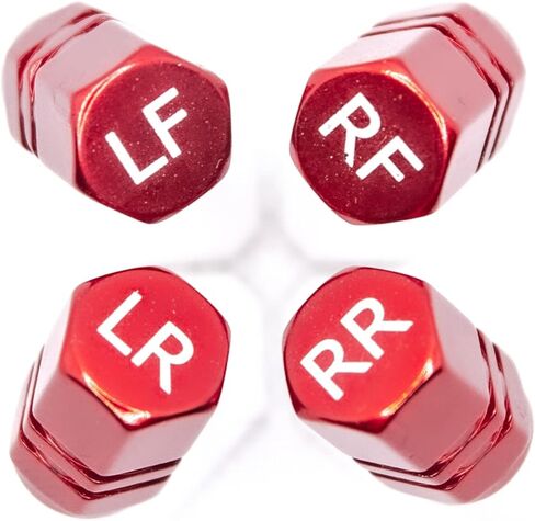 أوه نعم! أغطية ساق الصمام بواسطة Oil Udder | أغطية صمامات إطارات صمام الألومنيوم 2 مجموعة عجلات | نقش بالليزر محدد لموقع العجلة (LF، RF، LR، RR) | 8 عبوات للشاحنة وسيارات الدفع الرباعي والسيارة in Kuwait