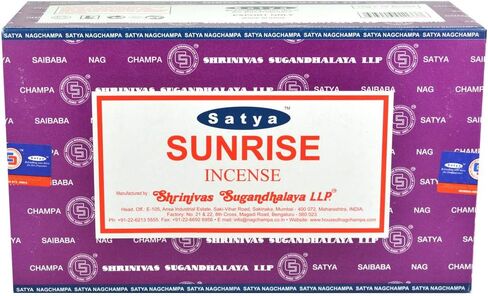 Satya Nag Champa Sunrise Incense Sticks - Box 12 Packs in Kuwait