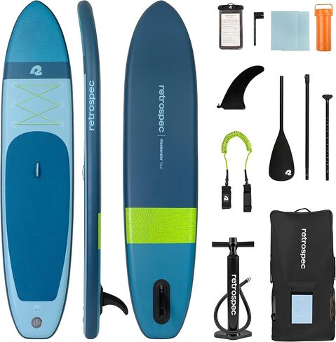 Retrospec Weekender Tour 11’6 Inflatable Stand Up Touring Paddle Board Includes Paddle, Pump and iSUP Accessories Puncture Resistant, Lightweight Inflatable Paddle Board in Saudi Arabia