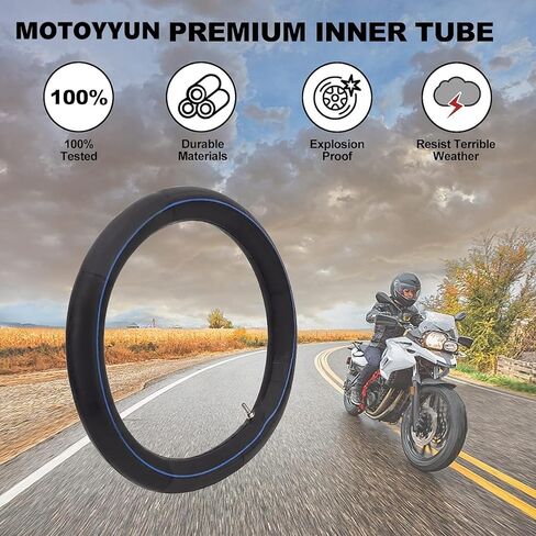 أنابيب الإطارات الداخلية 2.75/3.00-14 متوافقة مع 2.75-14 3.00-14 3.60-14 دراجة نارية للدراجة الترابية (عبوة من قطعتين) in Kuwait