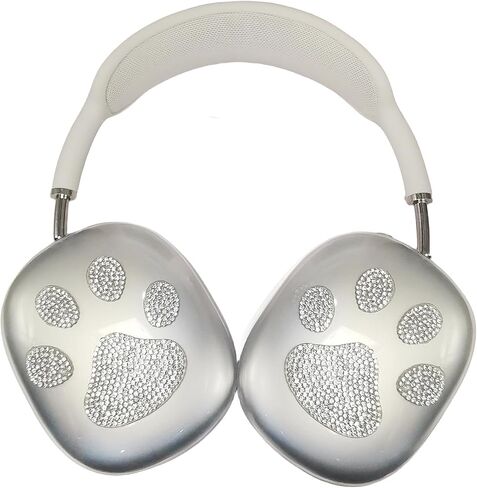 غطاء حافظة بلينغ لـ AirPods Max لامعة بأحجار الراين، حافظات ناعمة لطيفة لامعة للنساء وغطاء حماية لملحقات Apple AirPods Max (نجوم) in Saudi Arabia