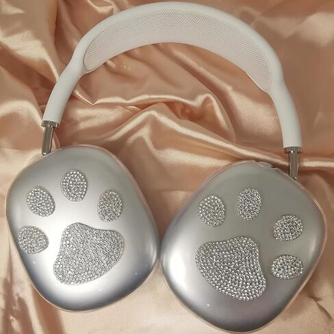 غطاء حافظة بلينغ لـ AirPods Max لامعة بأحجار الراين، حافظات ناعمة لطيفة لامعة للنساء وغطاء حماية لملحقات Apple AirPods Max (نجوم) in Saudi Arabia