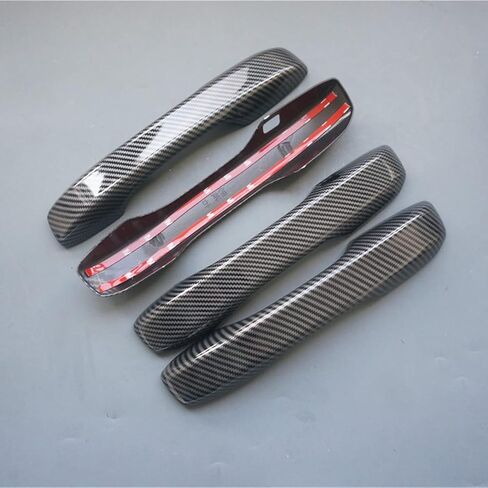 Gloss Black Sport Door Handle Cover Trim for Honda Accord CR-V 2023 2024 HR-V 2023 Civic Integra (with 2 Keyless Holes, Gloss Black) in Kuwait