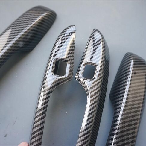 Gloss Black Sport Door Handle Cover Trim for Honda Accord CR-V 2023 2024 HR-V 2023 Civic Integra (with 2 Keyless Holes, Gloss Black) in Kuwait