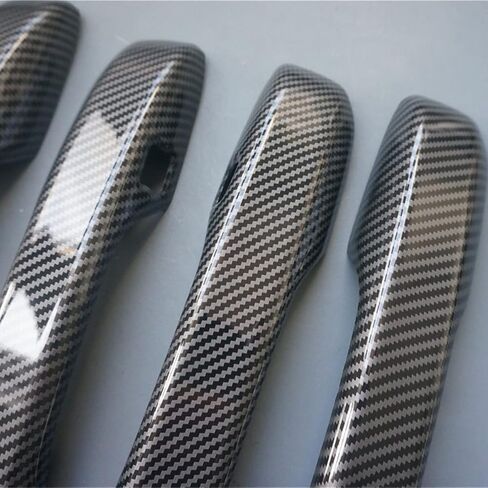 Gloss Black Sport Door Handle Cover Trim for Honda Accord CR-V 2023 2024 HR-V 2023 Civic Integra (with 2 Keyless Holes, Gloss Black) in Kuwait