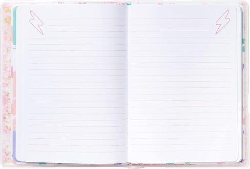 C.R. Gibson TJ176-24580 I Glitterally Can't Cute Notebook Journal for Girls with Glitter Sleeve, 6" W x 8.25" L with 200 Pages, Multicolor in Saudi Arabia
