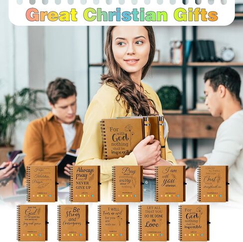 30 Sets Thank You Gift Spiral Notebook Inspirational Small Pocket Notepad with Motivational Bamboo Pens Colored Sticky Index Tabs for Teacher Nurse Coworker Office (Thanks Theme) in Kuwait