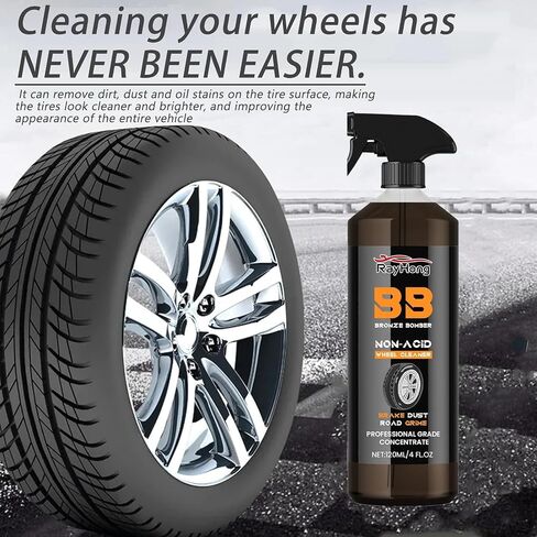 Brake Bomber Cleaner Powerful Wheel Cleaner, Perfect for Cleaning Wheels and Tires Safe On Alloy and Pain,Automobile Wheel Cleaner, (2PCS 120ML) in Saudi Arabia