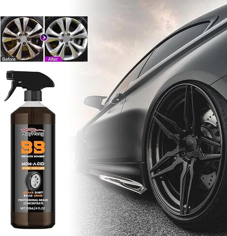 Brake Bomber Cleaner Powerful Wheel Cleaner, Perfect for Cleaning Wheels and Tires Safe On Alloy and Pain,Automobile Wheel Cleaner, (2PCS 120ML) in Saudi Arabia