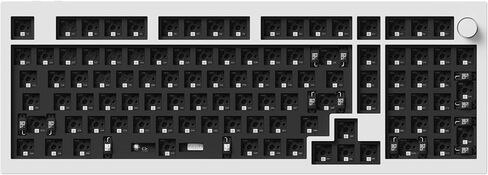 لوحة مفاتيح ميكانيكية Keychron Q5 Pro مخصصة QMK/VIA ميكانيكية هيكلية، تخطيط 96% مع تصميم بحشية مزدوجة بمقبض قابل للبرمجة، إضاءة خلفية RGB قابلة للتبديل السريع متوافقة مع نظام التشغيل Mac Windows Linux - أسود in Kuwait